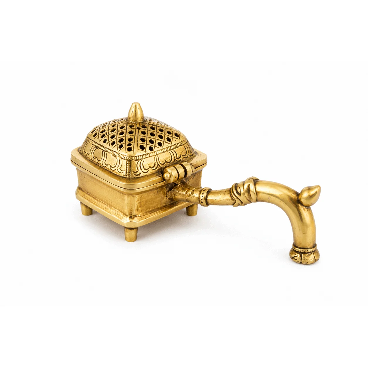 Brass Aarti Dhoop Dani / Incense Burner - Image 3