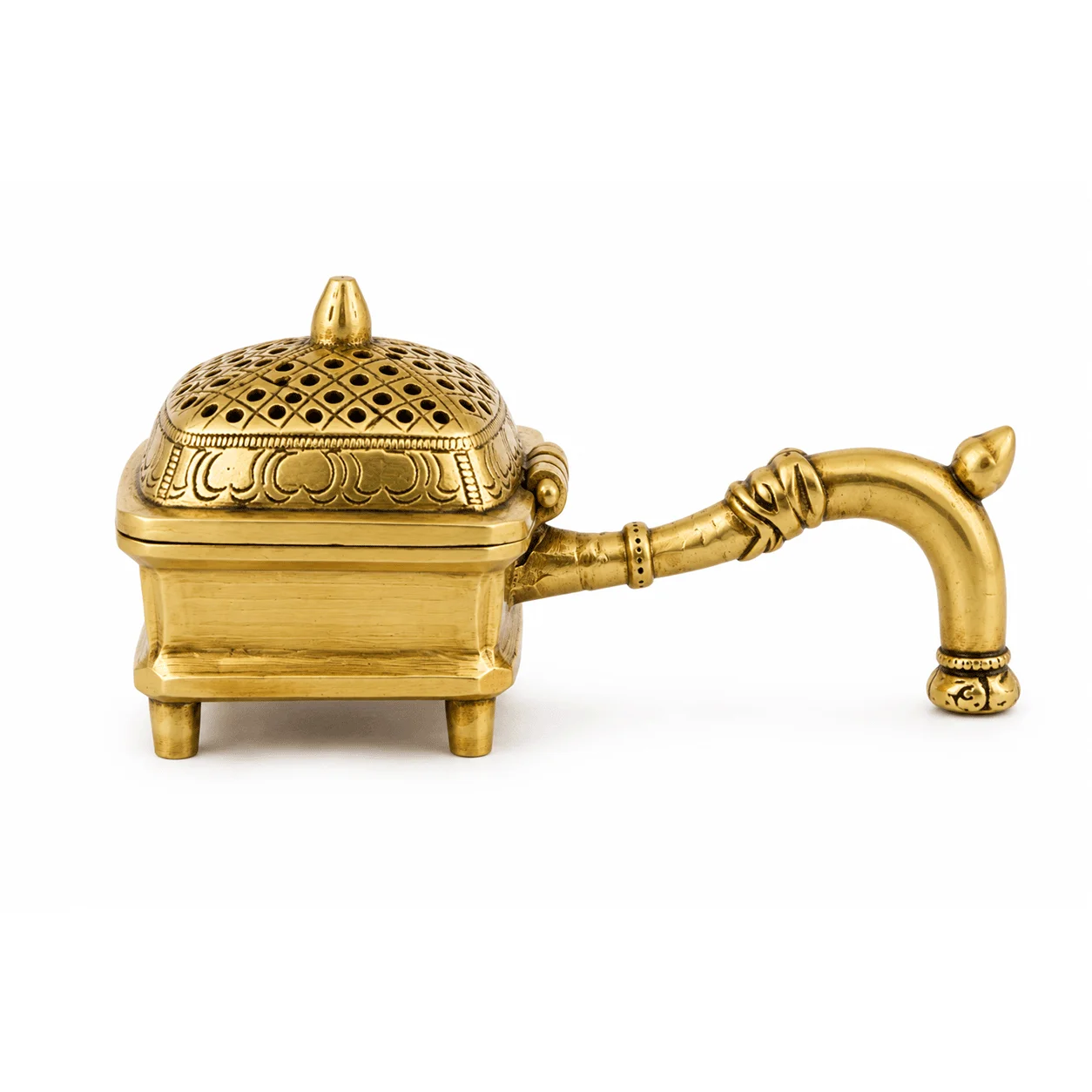 Brass Aarti Dhoop Dani / Incense Burner - Image 4