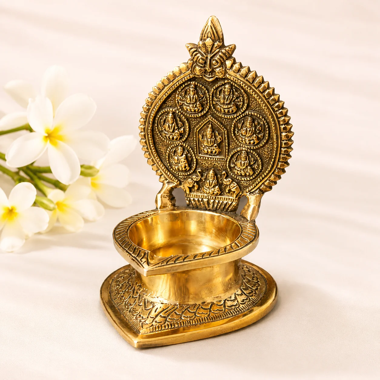 Brass Ashtalakshmi Deepam - Image 2