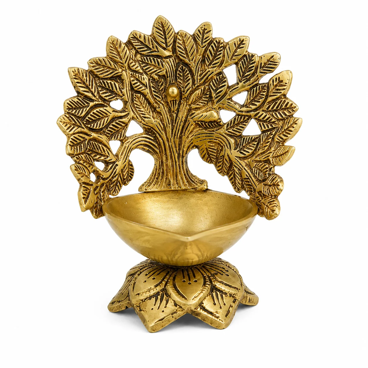 Brass Kalpavriksha Diya - Image 4