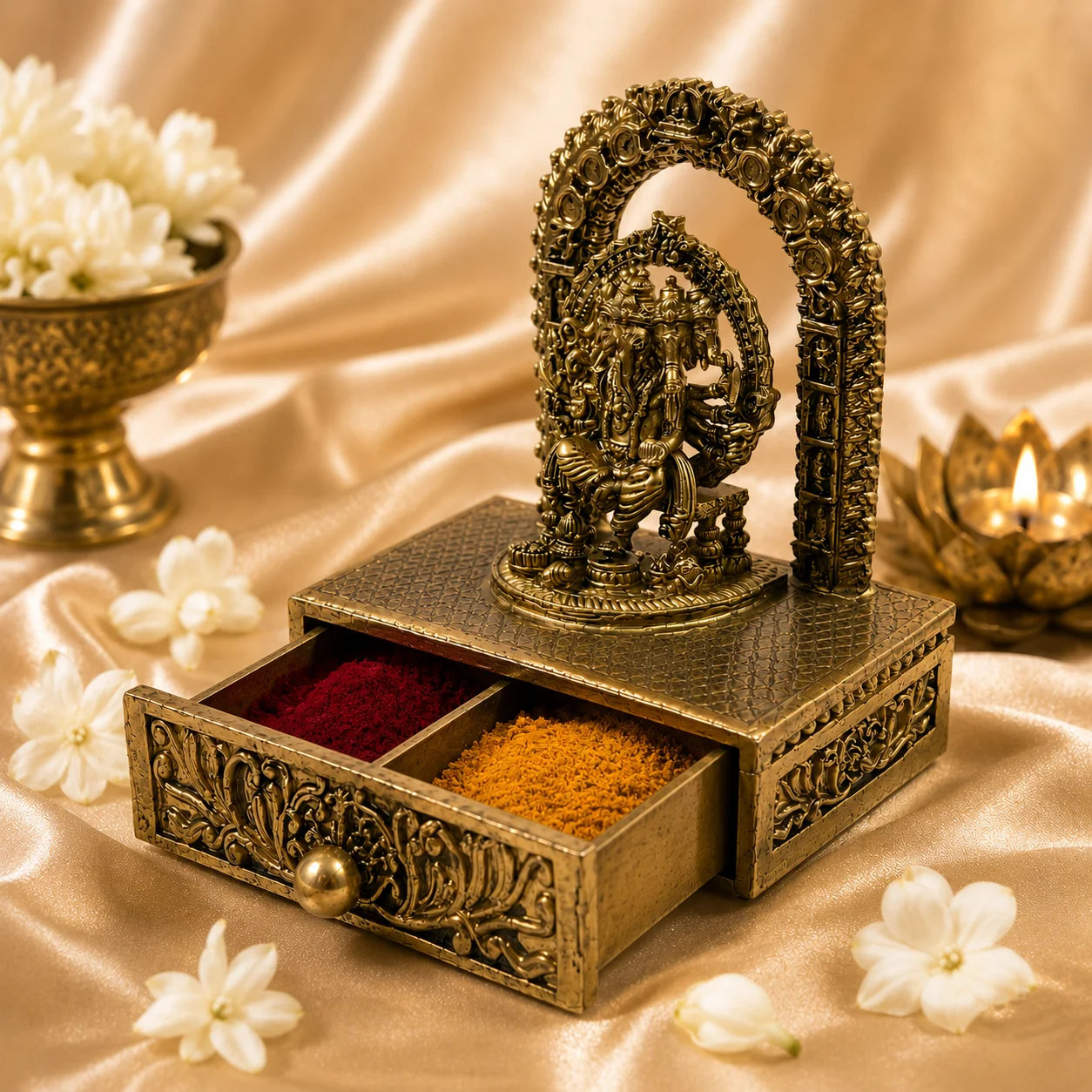 Premium Brass Ganesha Drawer - Image 3