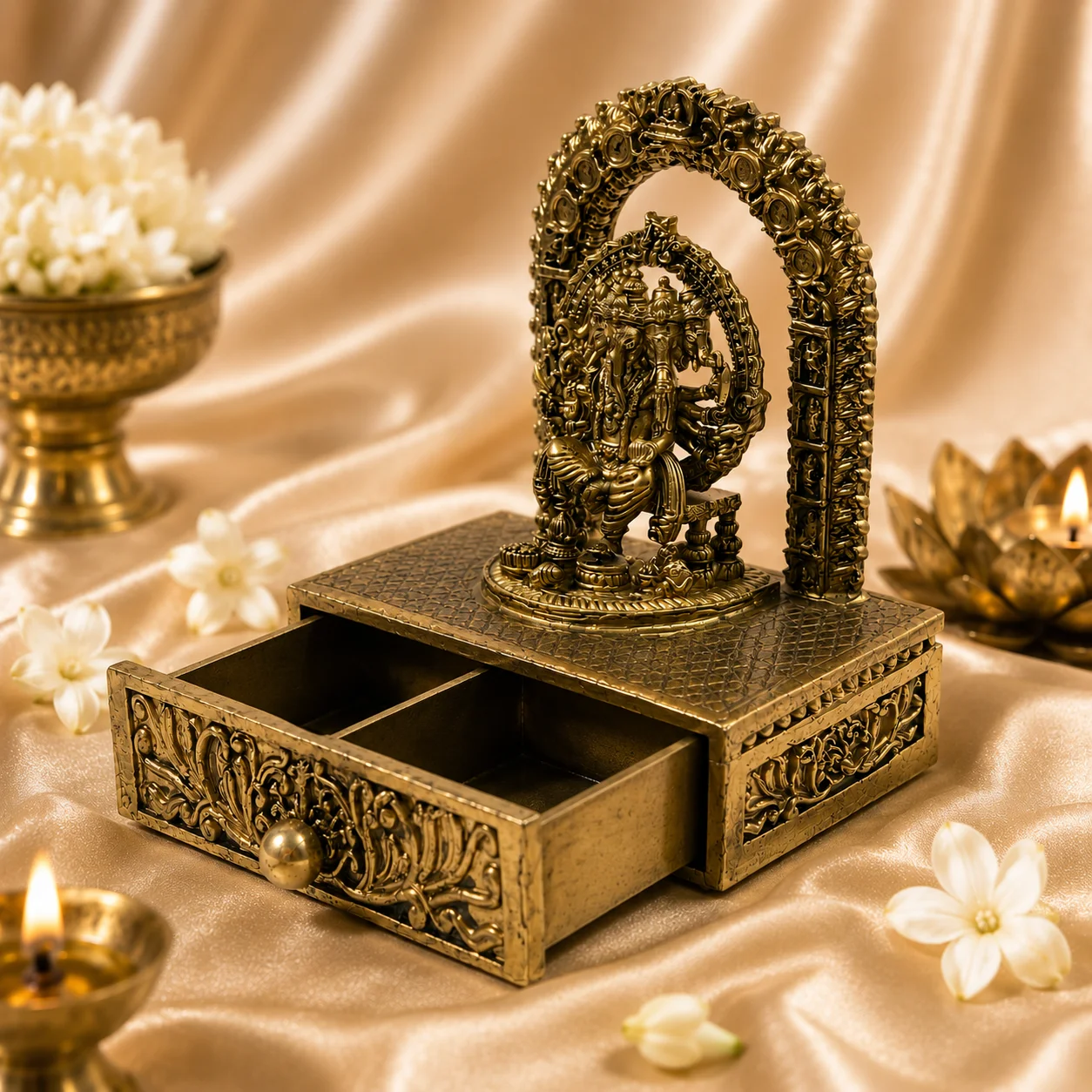 Premium Brass Ganesha Drawer - Image 4